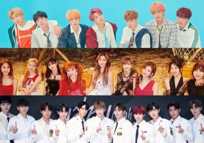 BTS, TWICE, Wanna One