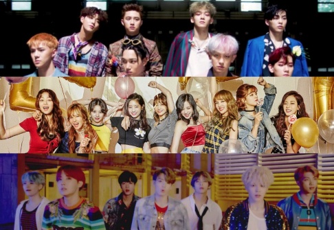 BTS, EXO, TWICE