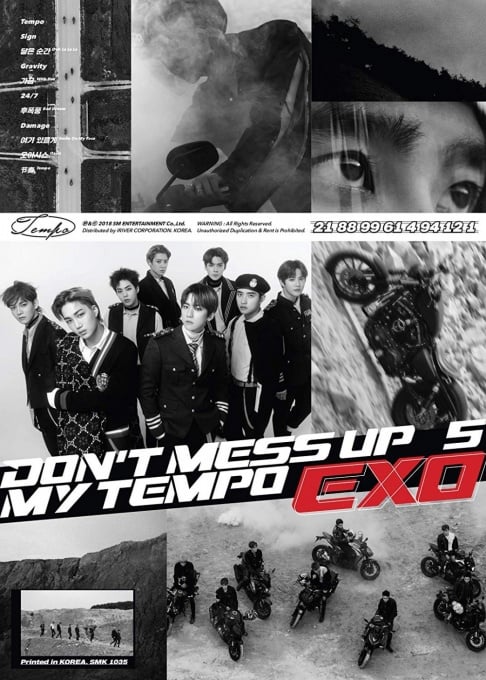 EXO, Suho, Sehun, Baekhyun, Doh Kyung Soo (D.O.), Kai, Chanyeol, Chen, Lay, Xiumin
