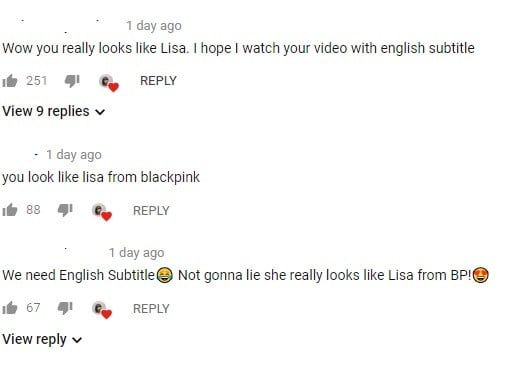 YouTuber-блогер из Таиланда привлекает внимание из-за сходства с Лисой из BLACKPINK
