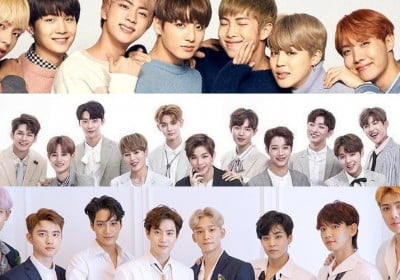 EXO, BTS, Wanna One