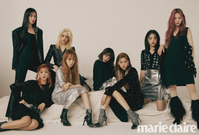 Участницы Weki Meki в фотосессии для "Marie Claire"