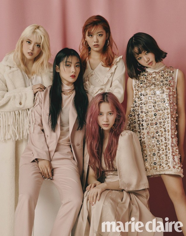 Участницы Weki Meki в фотосессии для "Marie Claire"