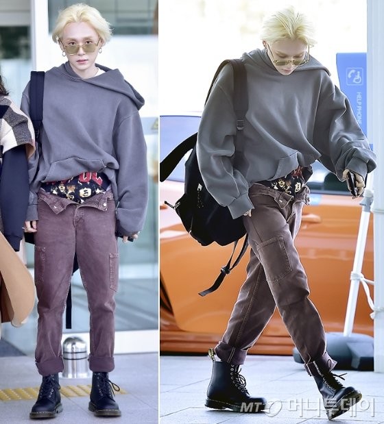 HyunA♥E’Dawn show off their unique airport fashion…shocks with flowing ...