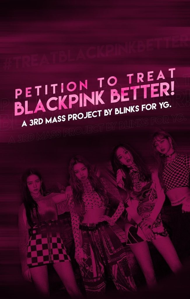Фанаты BLACKPINK принимают решительные меры против YG из-за ненадлежащего обращения с группой со стороны агентства