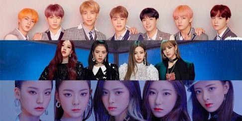 BLACKPINK, Jennie, BTS, Jimin, ITZY, Kang Daniel