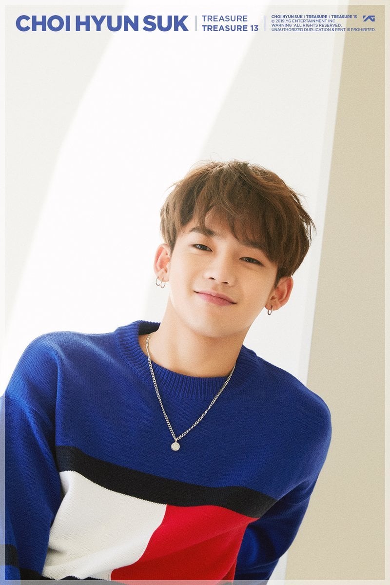 TREASURE13's Choi Hyun Suk shows a cheeky grin in new portrait images |  allkpop