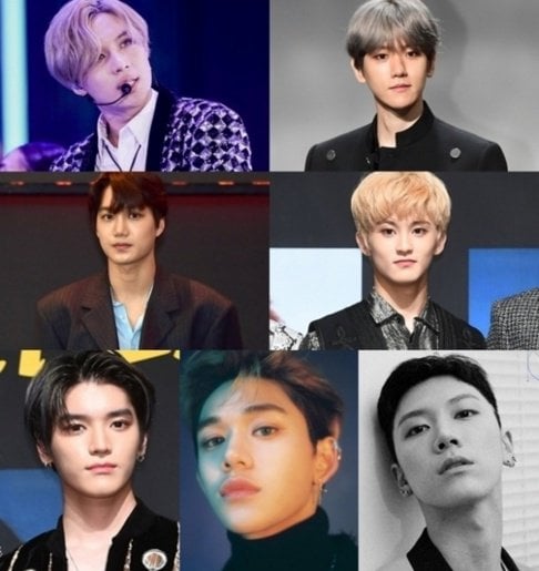 EXO, Baekhyun, Kai, NCT, WayV, SHINee, Taemin, Taeyong, Mark, TEN, Lucas
