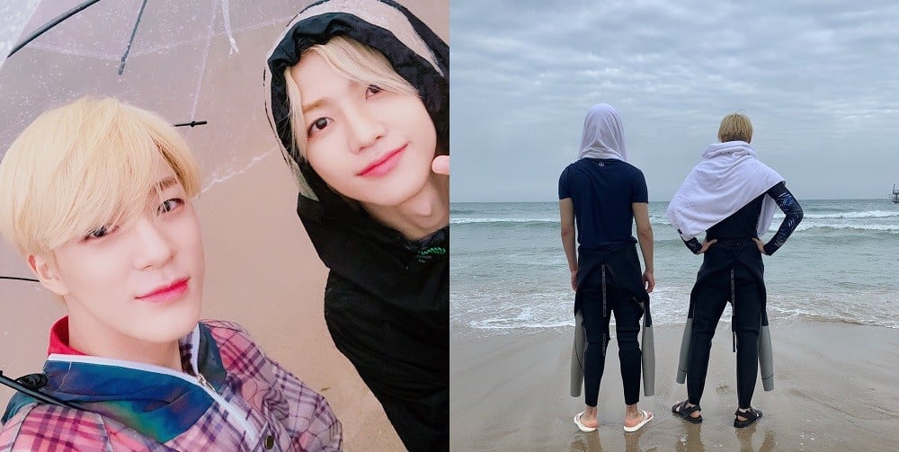 Джемин и Джено из NCT Dream наслаждаются коротким отпуском на море