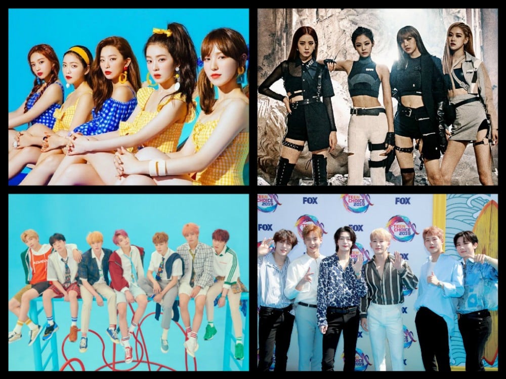 Bts Blackpink And Red Velvet Win Awards At Teen Choice Awards 19 Monsta X Perform Allkpop
