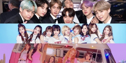 BTS, Red Velvet, TWICE