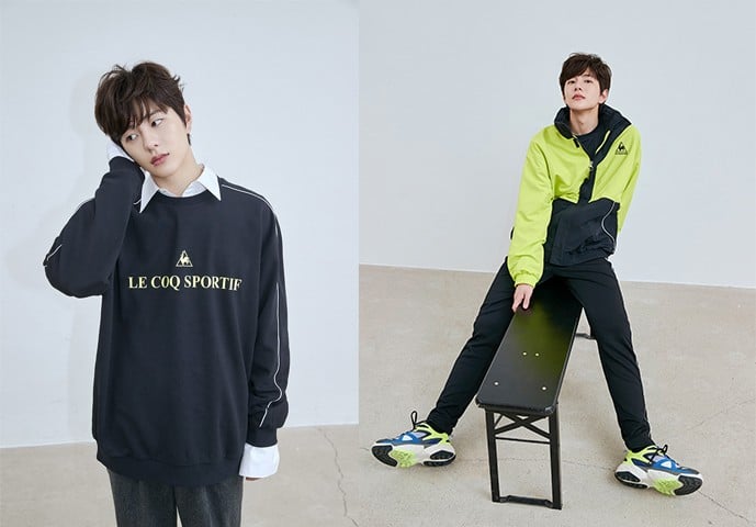 Бомин (Golden Child) стал новой моделью Le Coq Sportif