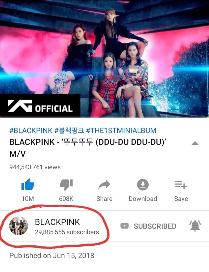 Blackpink the most Subscribed Music Group in the World allkpop