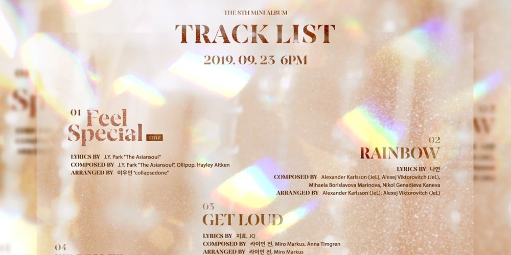 Twice Unveil Complete Tracklist For 8th Mini Album Feel Special