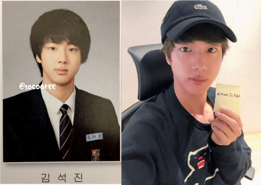 K-Netizens are left speechless seeing #BTS's #Jin's photos from Inkigayo