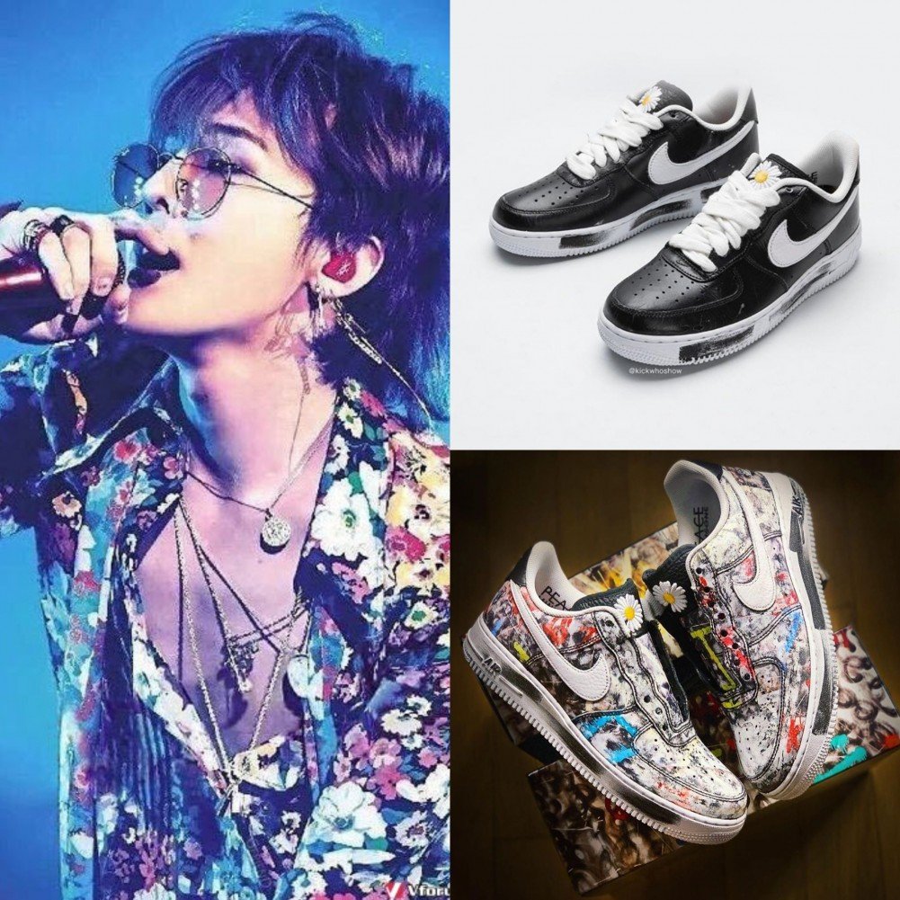 freír corazón perdido Corresponsal G-Dragon's Nike Shoes Changes Over Time to Show His Amazing Personal  Artwork! | allkpop