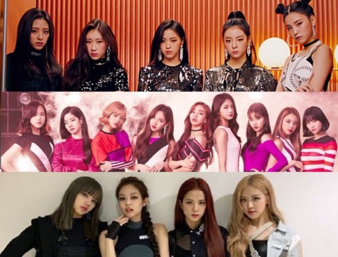 BLACKPINK, ITZY, TWICE