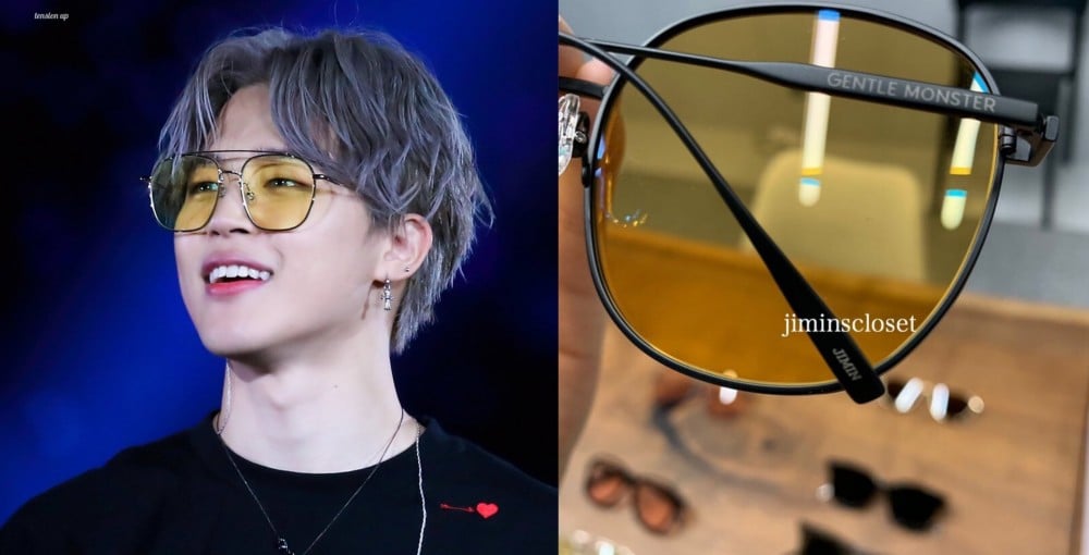 BTS Jimin, The Most Fashionable Idol received several custom-made sunglasses  from GENTLE MONSTER as gift!