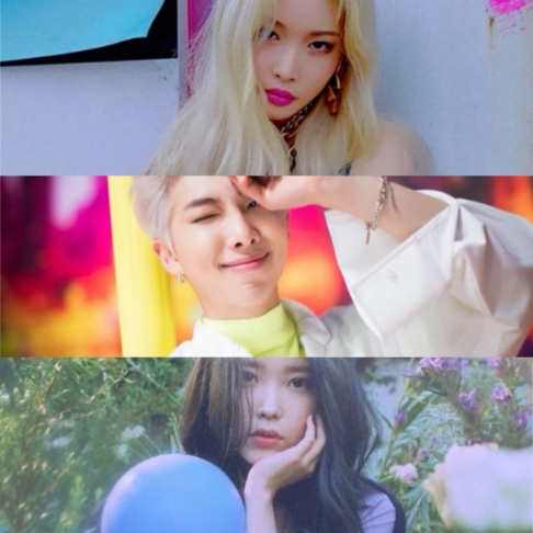 Jennie, RM (Rap Monster), IU, Kim Chung Ha