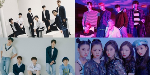 GOT7, ITZY, Kim Chung Ha, MONSTA X, NU