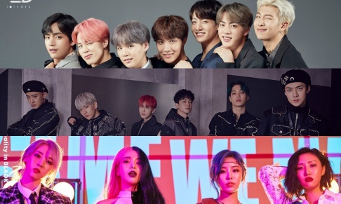 BTS, EXO, MAMAMOO