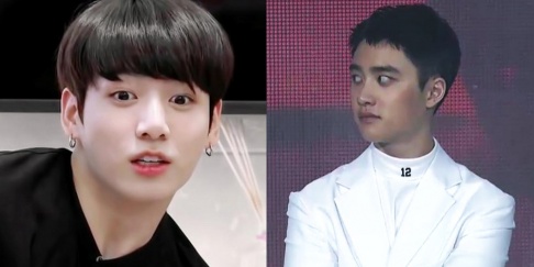 Song Yoo Bin, Kim Kook Heon, Jungkook, SUGA, Doh Kyung Soo (D.O.), Kai, MONSTA X, Woozi, Cha Hak Yeon (N)