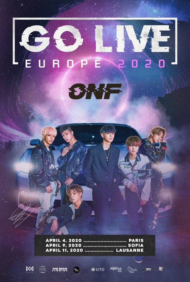 ONF объявили города своего европейского тура