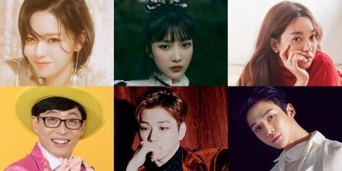 Hayoung, Yerin, Kim Se Jeong, Jang Dong Gun, Kim Chung Ha, Joy, Rowoon, Shin Min Ah, Son Ho Joon, Jeongyeon, Momo, Sana, Lee Jin Hyuk, Kang Daniel, Kim Jae Hwan, Kim Woo Seok, Yoo Jae Suk, Yoo Yeon Seok