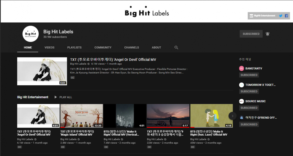 Big Hit Changed Its Name On Youtube Gfriend Possible Comeback In
