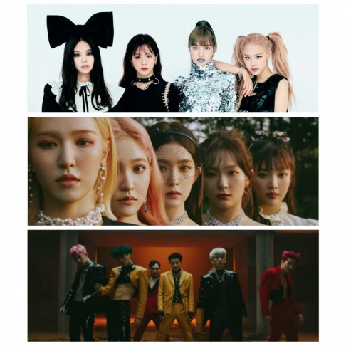 Akdong Musician (AKMU), BLACKPINK, BOL4 (Bolbbalgan4), EXO, Baekhyun, Heize, Lee Hi, MAMAMOO, Red Velvet