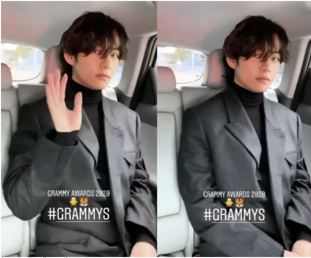 picture Taehyung Grammys Outfit grammy awards