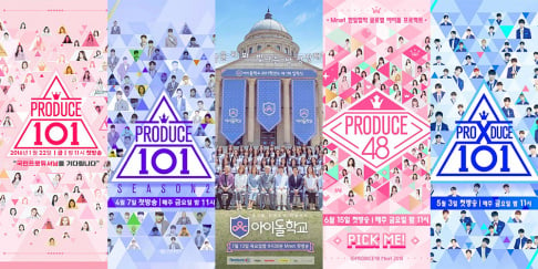 fromis_9, IOI, IZ*ONE, Wanna One, X1