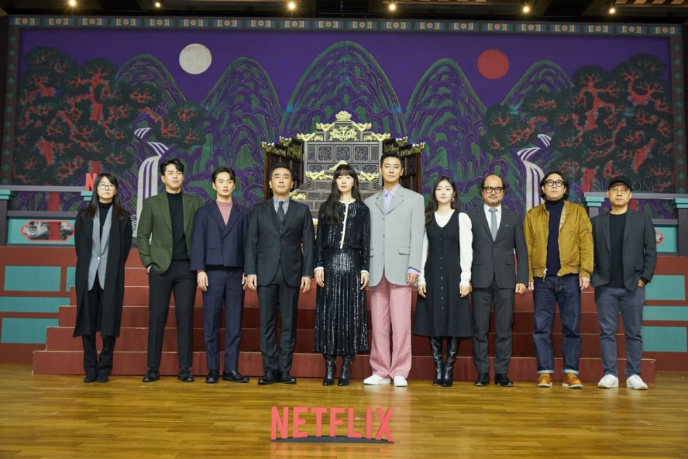 21st Jan, 2019. Stars of Netflix's original Korean drama 'Kingdom' Bae Doona  (L) and Ju Ji-hoon, the leading stars of Kingdom, an original Korean  drama by Netflix, pose for photos at a