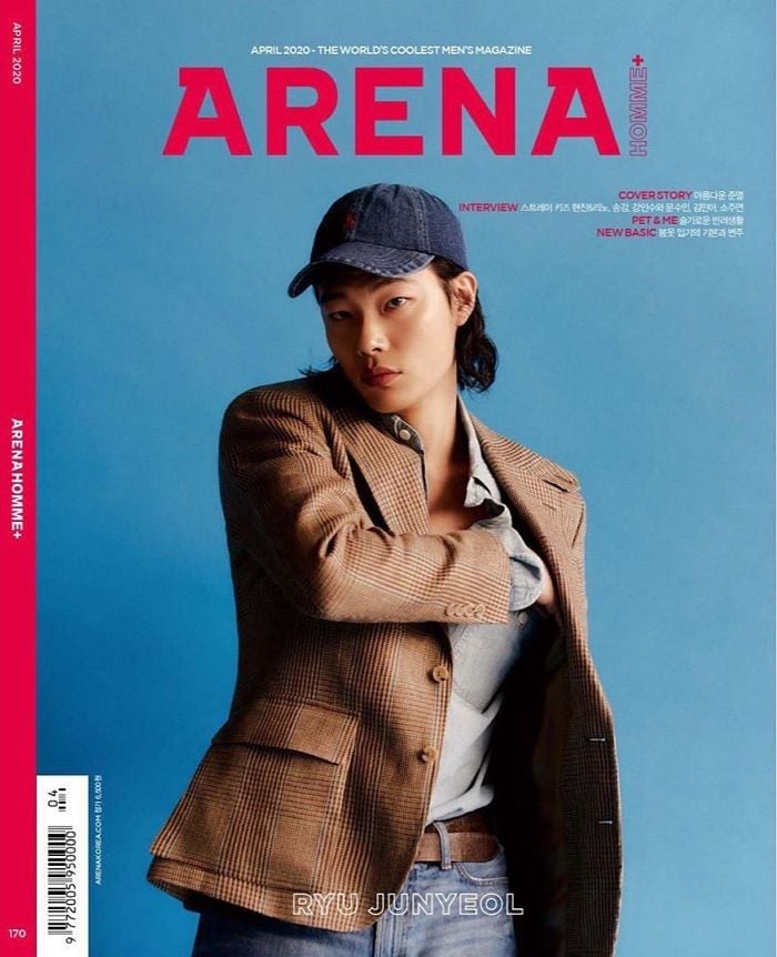Актёр Рю Джун Ёль в новой фотосессии журнала ARENA