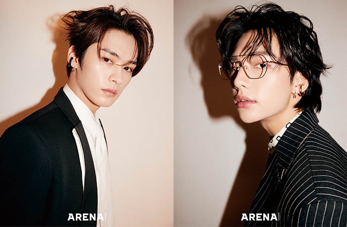 Ли Ноу и Хёнджин из Stray Kids в фотосессии для нового выпуска "Arena Homme Plus"