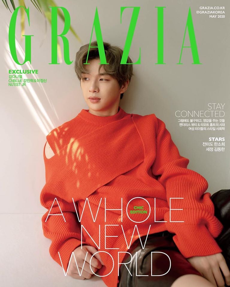 Кан Даниэль в фотосессии для журнала Grazia Korea