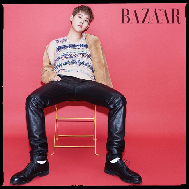 Шону, Минхёк и Чжухон из MONSTA X в фотосесии для Harper's Bazaar