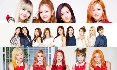 BLACKPINK, Red Velvet, TWICE