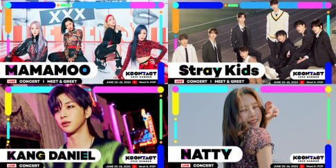 CRAVITY, EVERGLOW, MAMAMOO, Natty, ONEUS, Stray Kids, VERIVERY, VICTON, Kang Daniel, Kim Jae Hwan