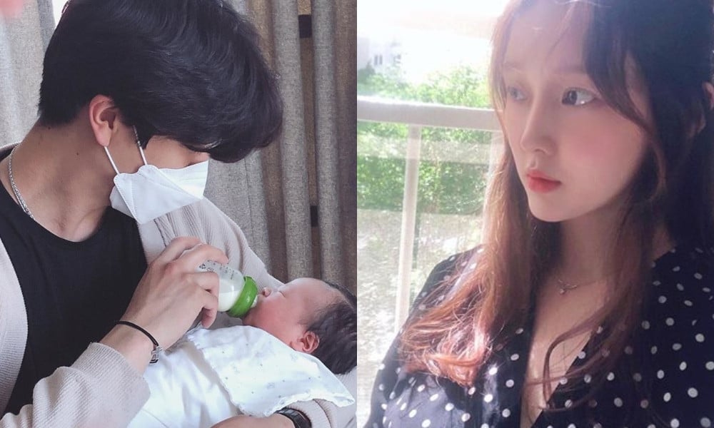 Styre kollision Udlænding Former T-ara member Ahreum announces birth of child by sharing photos of  husband with newborn son | allkpop