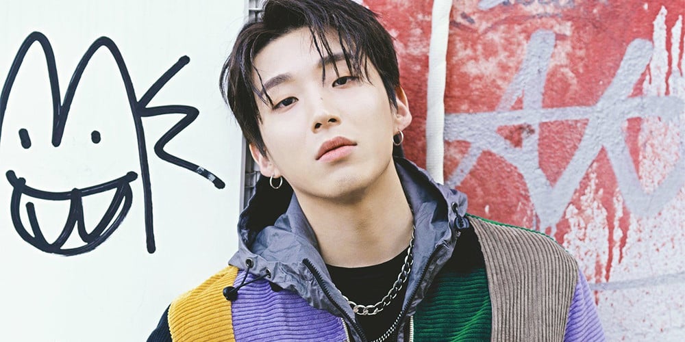 jongup blue hair tattoos photoshoot