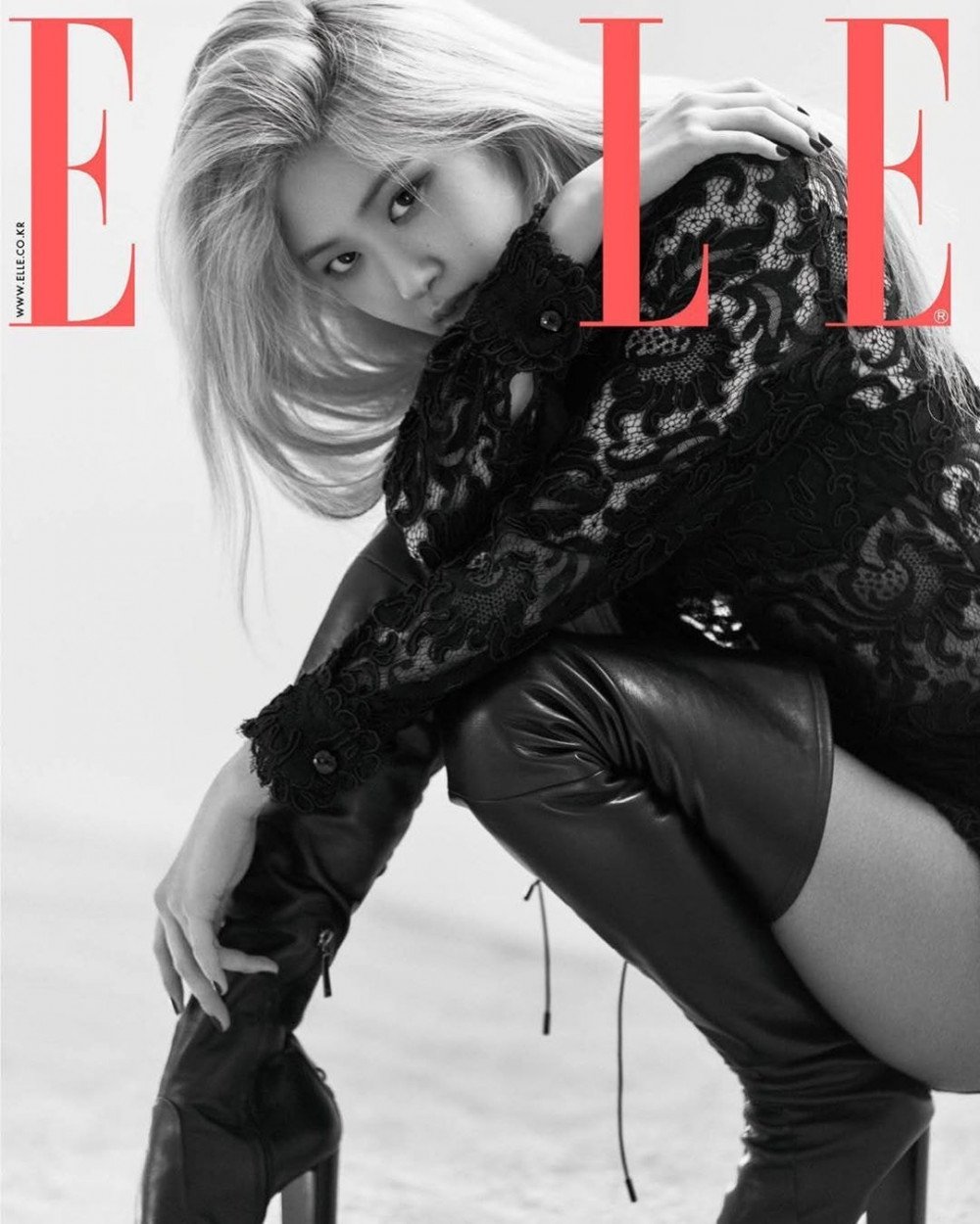 Розе (BLACKPINK) на обложке журнала Elle Korea