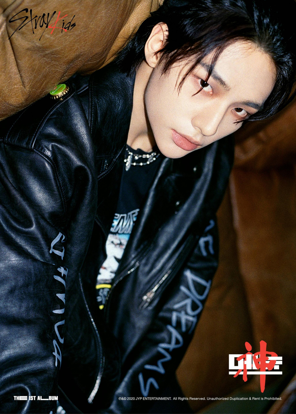 Stray Kids Hyunjin Long Hair Black / Hyunjin God's Menu stage in 2020