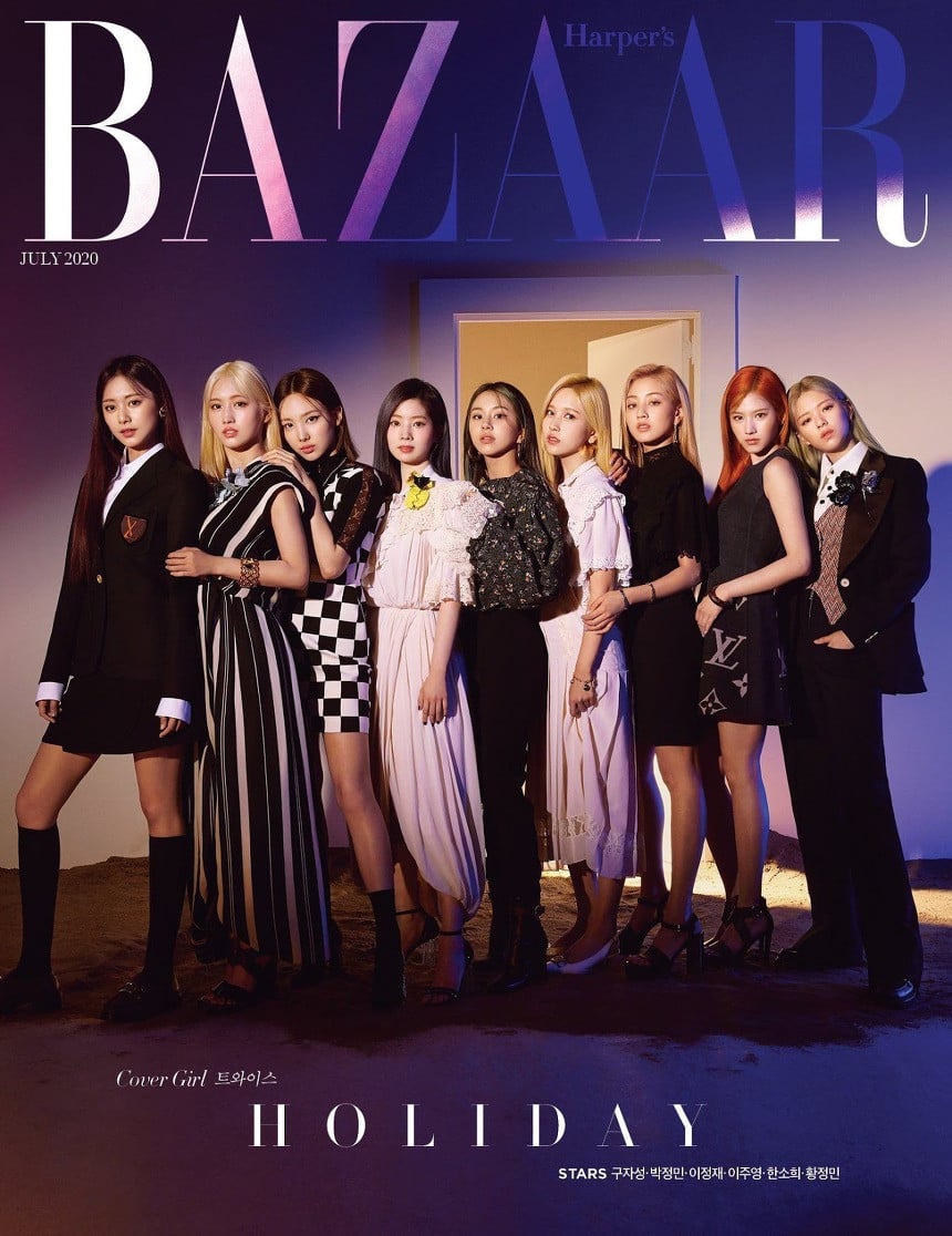 TWICE выпустили совместную фотосессию с Harper's Bazaar