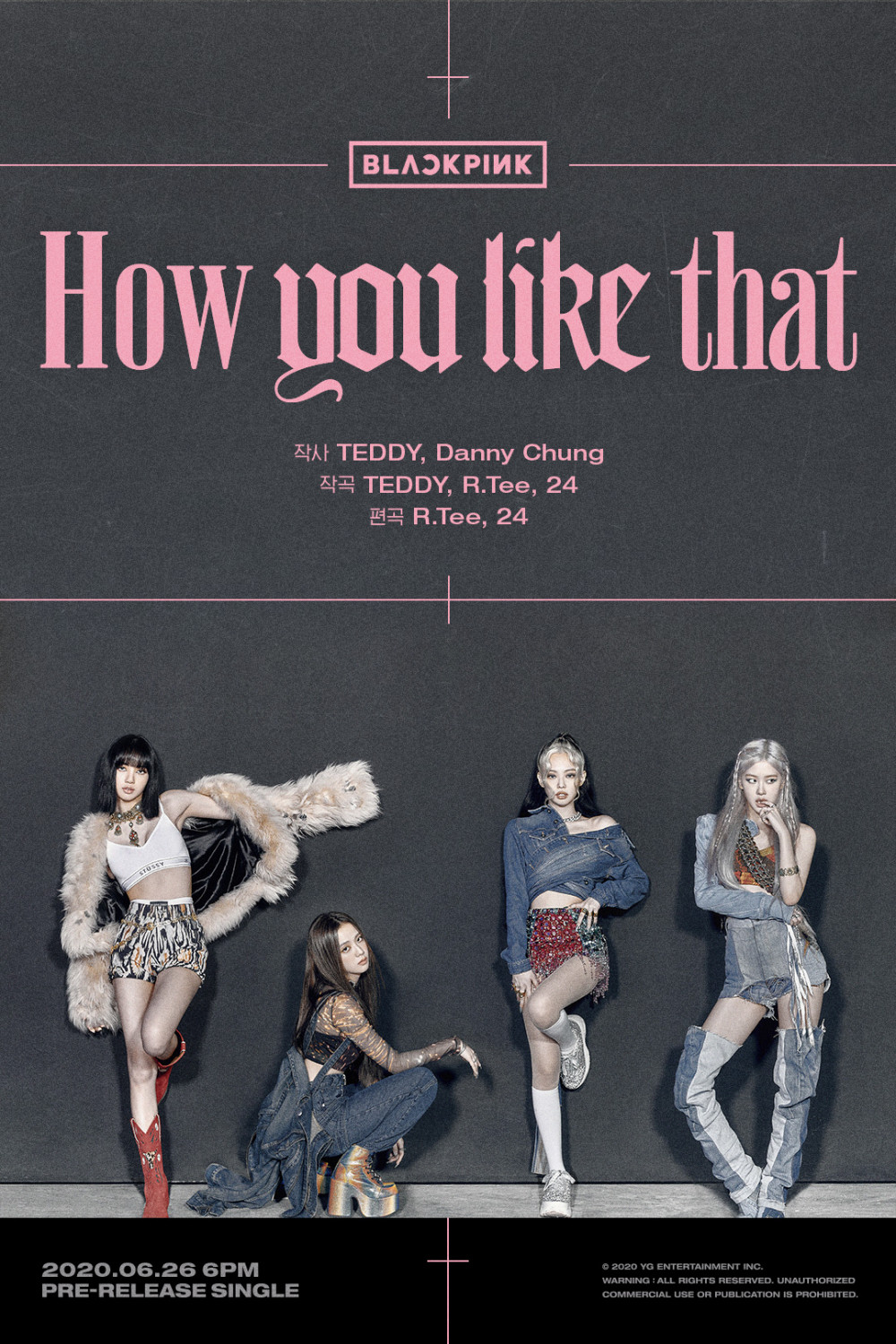 Blackpink Keeps Fans Excited With Credit Poster For How You Like That Allkpop Blackpink Keeps Fans Excited With Credit Poster For How You Like That Allkpop