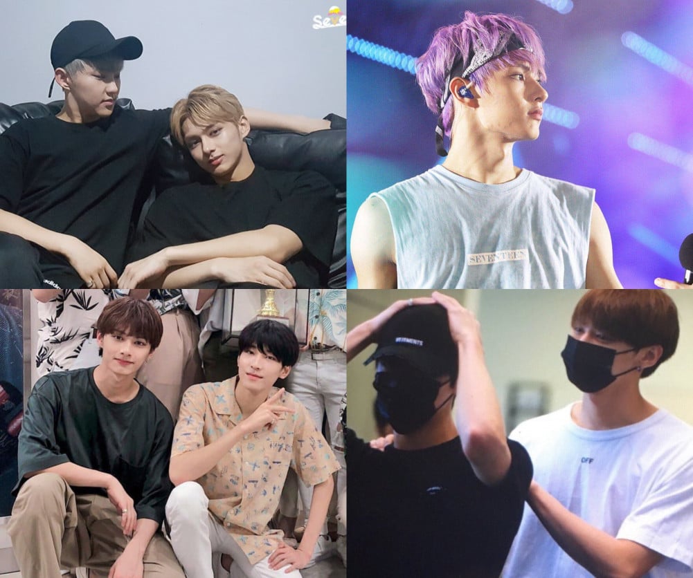 Korean idols with broad shoulders which accentuate their masculinity
