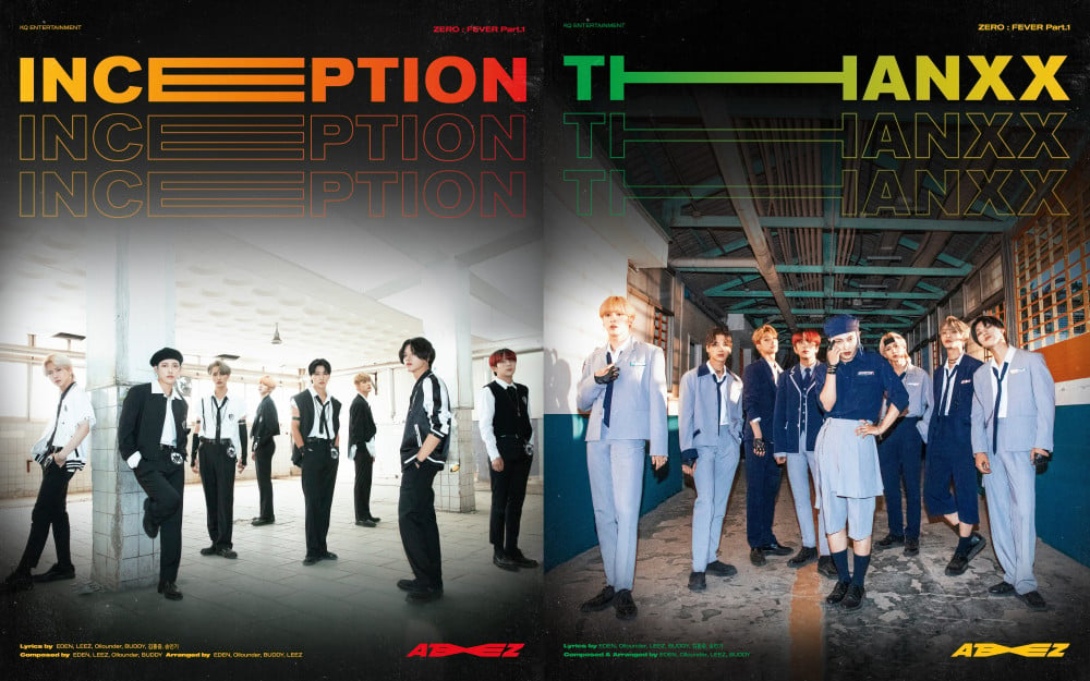 ATEEZ ZERO FEVER PART 1 ALBUM OFFICIAL POSTER (INCEPTION VER)