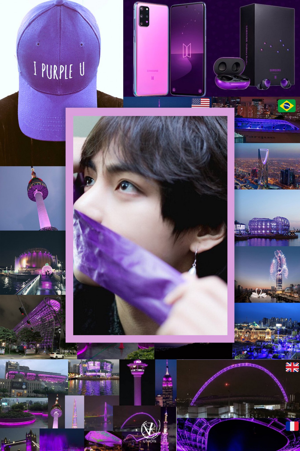 Fans absolutely delighted to finally see model Taehyung come to life as LV  goes purple