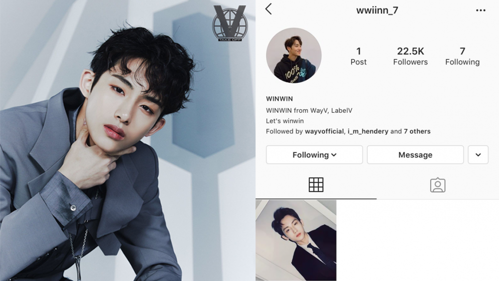 Wayv S Winwin Trends Worldwide As He Opens A New Instagram Account Allkpop