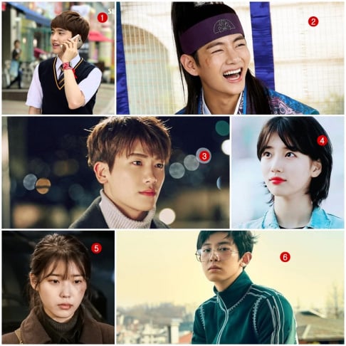 V, Doh Kyung Soo (D.O.), Chanyeol, IU, Suzy, Hyungsik